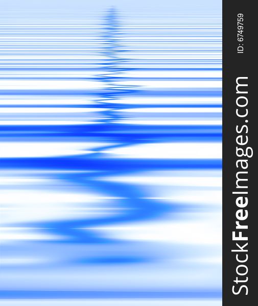 Vertical blue ripples background - illustration