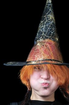 Redhair Scarecrow Royalty Free Stock Image Redhair Scarecrow Royalty Free Stock Image