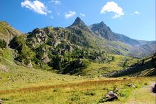 Alpine Valley Royalty Free Stock Photography Alpine Valley Royalty Free Stock Photography
