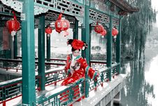 Retro Beauty In China. Stock Images Retro Beauty In China. Stock Images