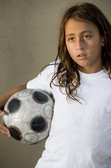 Young Football Player Royalty Free Stock Image Young Football Player Royalty Free Stock Image