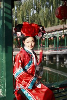 Classical Beauty In China. Royalty Free Stock Photo
