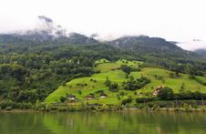 The Small Village On The Hills Around Lake Luzern Royalty Free Stock Images The Small Village On The Hills Around Lake Luzern Royalty Free Stock Images