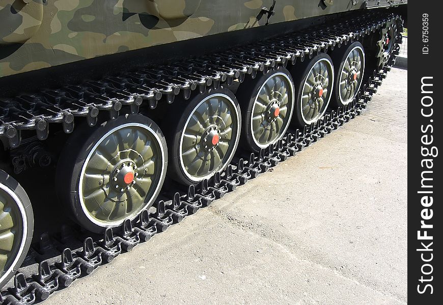 Caterpillar Of A Tank