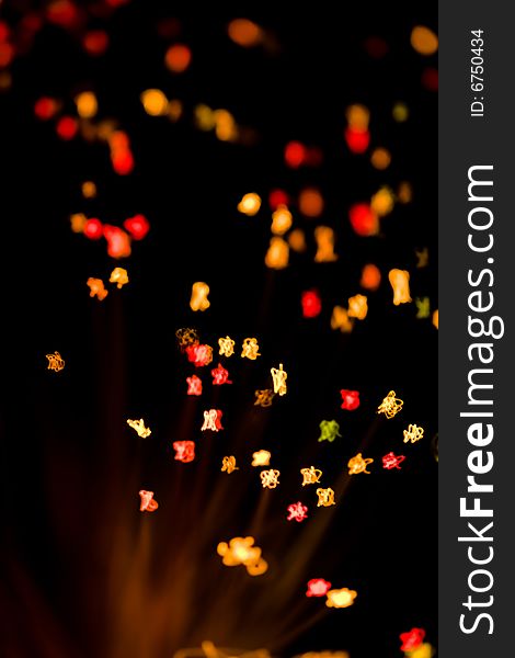 Abstract holiday lights background