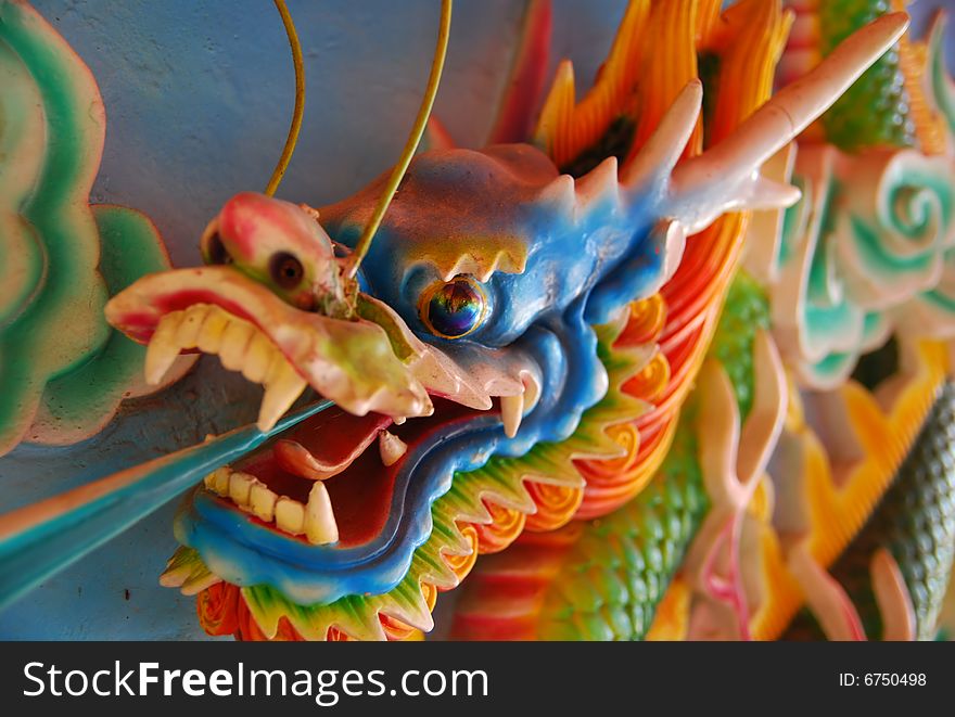 Dragon at a chinese Temple. Dragon at a chinese Temple