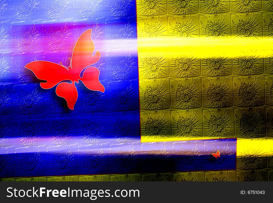 Carnival flight , abstract fantasy, can be used designers for creation and processing of different images