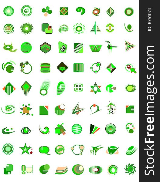 Set of 72 icons and design-elements vector