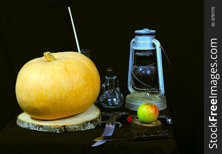 Still Life Picture Of Halloween Prepare