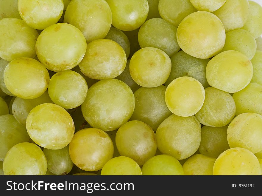Background made of white grapes. Background made of white grapes