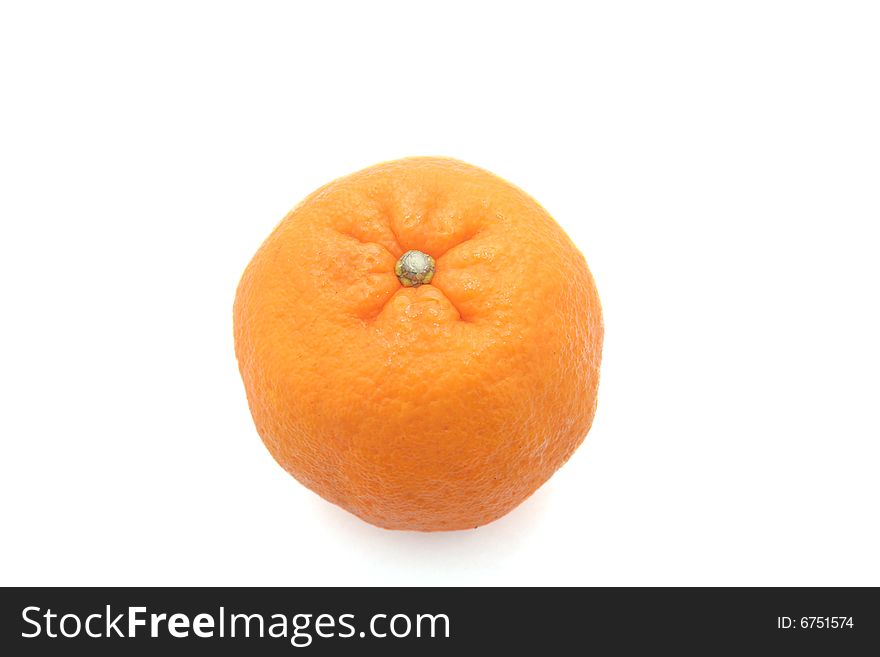 Photograph of one orange fruit