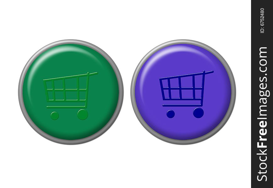 2 shopping buttons for web site