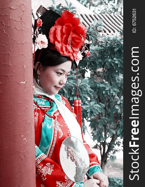 Chinese Girl In Ancient Dress