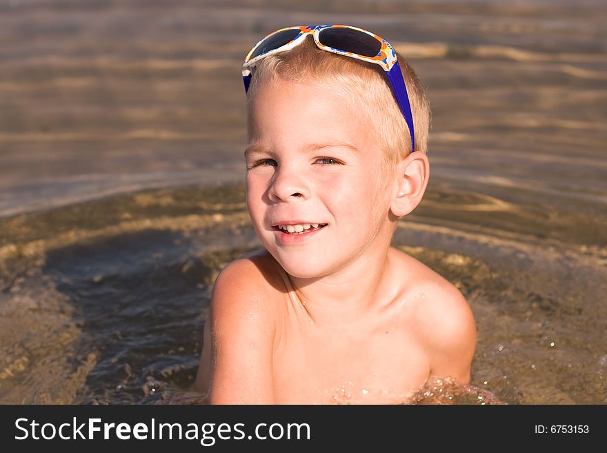 Young Boy With Sunglasses