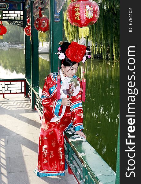 Chinese Girl In Ancient Dress