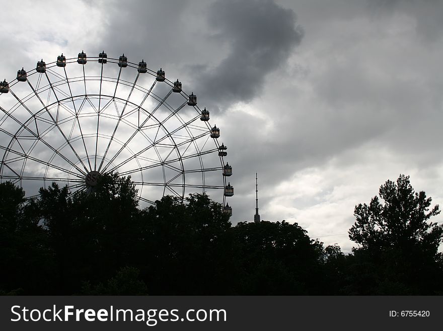 Moscow under clouds