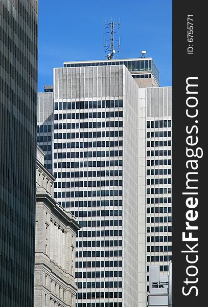 Skyscrapers in downtown Montreal, Canada.