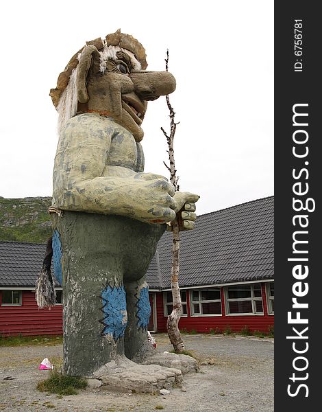 Statue of a traditional troll in Norway