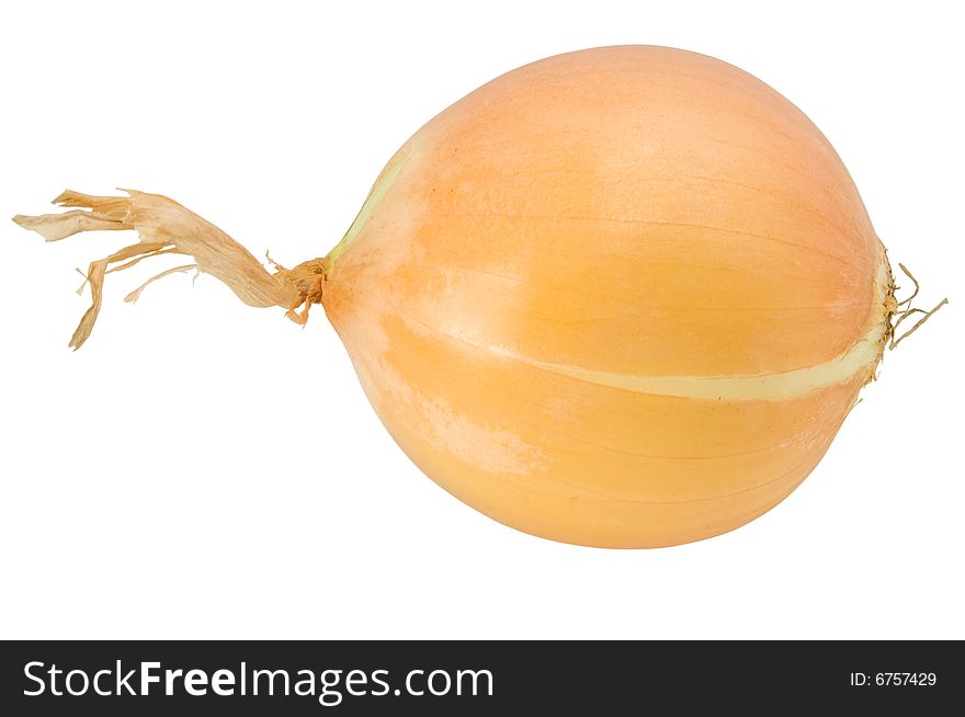 Nice onion isolated over white with clipping path