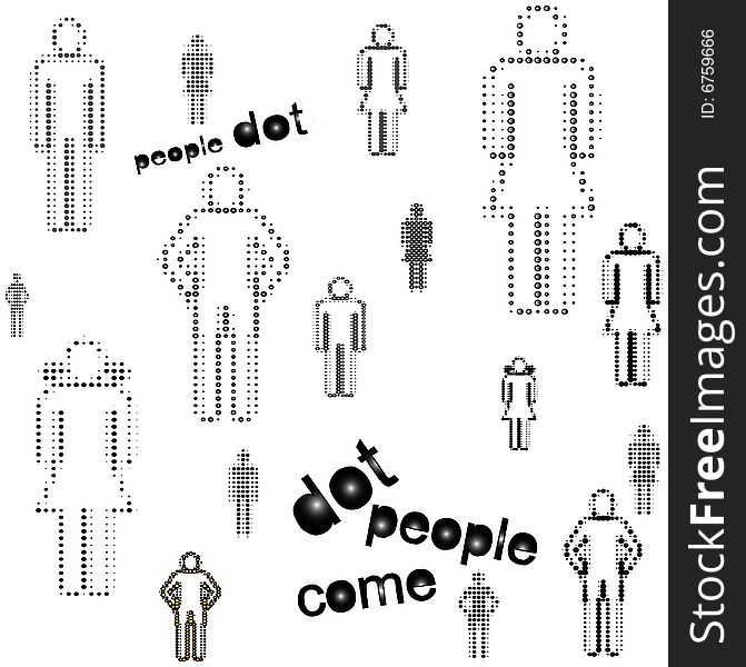 People Body In Dots