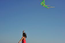 Flying Kite Stock Images