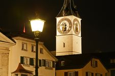 St. Peter S Church Tower In Zurich Royalty Free Stock Image St. Peter S Church Tower In Zurich Royalty Free Stock Image