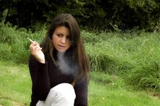 Smoking Woman. Stock Photography Smoking Woman. Stock Photography