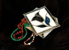 Necklaces In Box Stock Image Necklaces In Box Stock Image