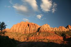 Zion Rocks And Clouds Royalty Free Stock Image Zion Rocks And Clouds Royalty Free Stock Image