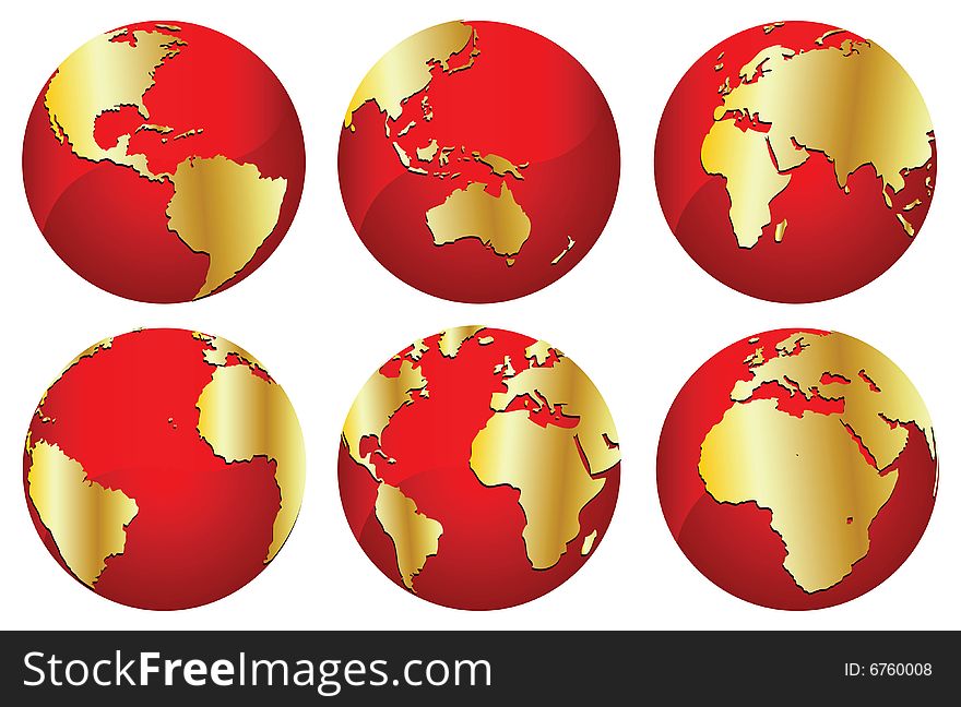 Vector illustration of the world. Vector illustration of the world