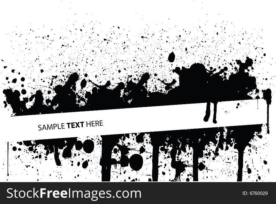 Abstract vector illustration made with ink. Abstract vector illustration made with ink