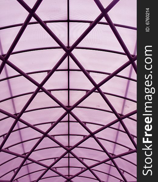Lovely geometric roof structure - great architectural background/texture