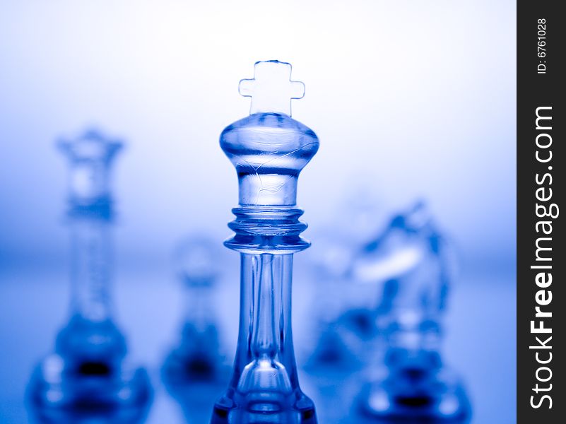 Transparent Blue Chess