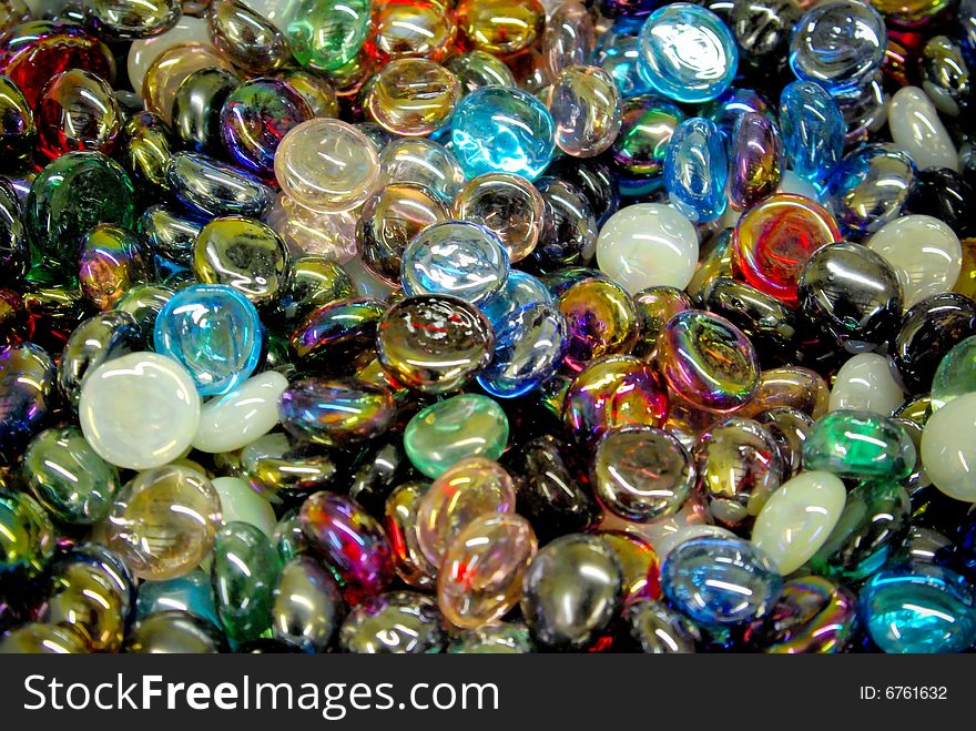 Natural background polished gem stones