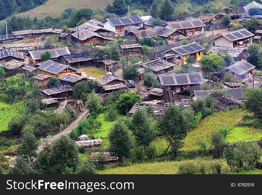 Small village in southeast china