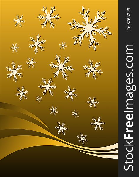 Vector illustration of Snowflake Decoration