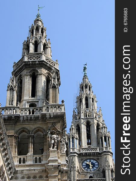 Vienna town hall in Austria