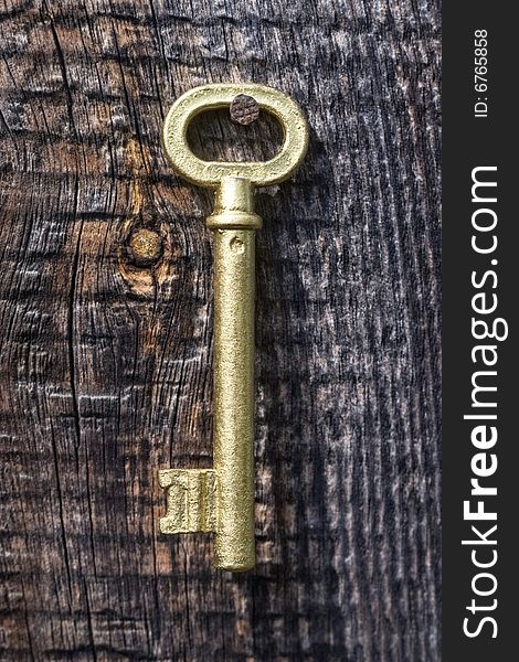 Old Key Of Gold Colour.