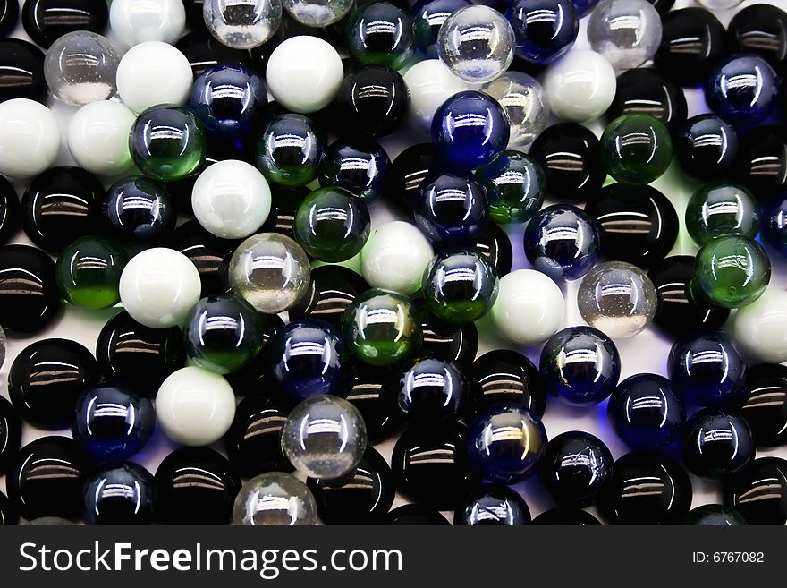 Abstract background with glass spheres