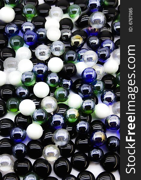 Abstract background with glass spheres