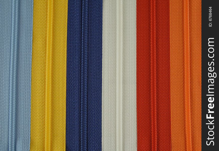 Coloured zipper