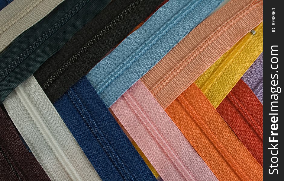 A lot of zipper straps in amny colors. A lot of zipper straps in amny colors