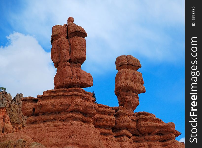 Amazing rock formations in Bryce Canyon. Amazing rock formations in Bryce Canyon