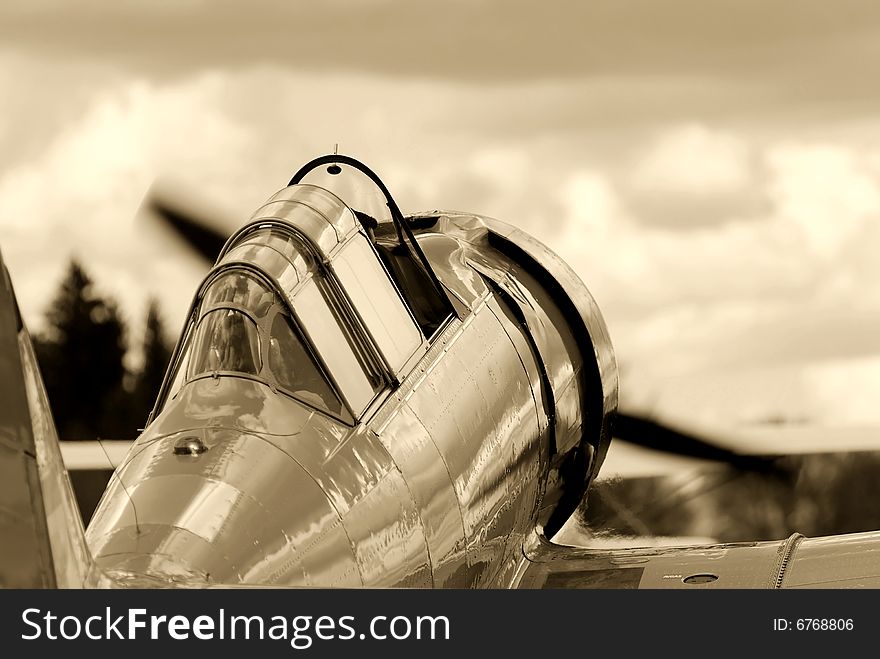 Vintage Fighter Training Aircraft