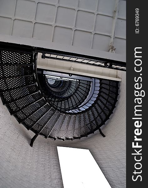 Spiral Staircase inside Old Lighthouse