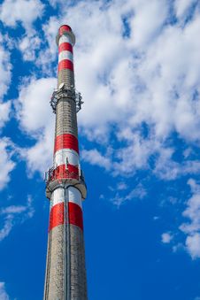 Chimney And Blue Sky Royalty Free Stock Photography Chimney And Blue Sky Royalty Free Stock Photography