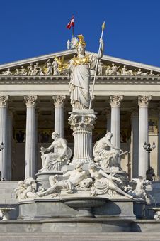 Austrian Parliament, Vienna Stock Photo