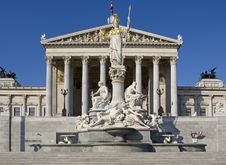 Austrian Parliament, Vienna Royalty Free Stock Photography