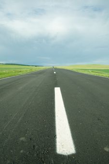 Asphalt Road In Field Stock Images Asphalt Road In Field Stock Images