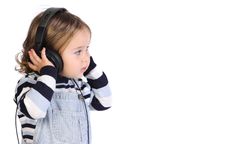 Girl Listening Music Royalty Free Stock Photography Girl Listening Music Royalty Free Stock Photography